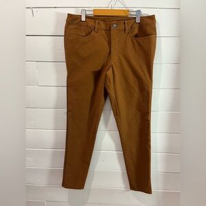 ❣️🤎LULULEMON – ABC Slim Fit Pants – Rust Brown – Size 34